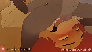 Sexo gostoso fodendo o le&atilde;o tarado - Zick