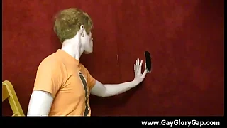 Gay glory hole - Nasty gay oral sex and gay handjobs 29